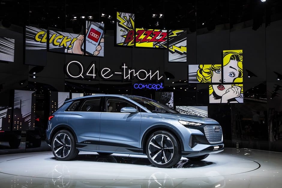 اودي Q4 E Tron الكهربائية الإختبارية تظهر ضمن فعاليات معرض جنيف للسيارات 2019